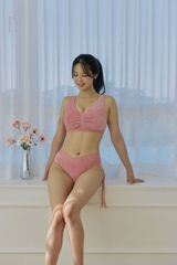 Dual Bra top（デュエルブラトップ）Dual Low Pants（デュエルローパンツ）｜FORALL polewear（フォーオール）Rose Pink（ローズピンク）　ポールダンスウェア　かわいい　おしゃれ　大人
