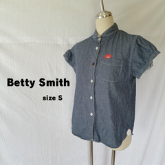 Betty Smith ベティスミス デニムTシャツ デニム半袖シャツ S