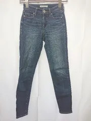 ◇ Θ AZUL BY MOUSSY アズール バイマウジー スキニー デニム パンツ サイズXXS ネイビー系 レディース E  【1506110015044】