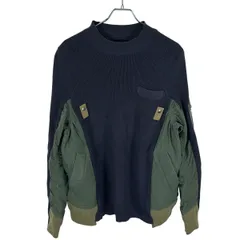 Sakai ma1 ドッキングニット sacai / サカイ | MA-1異素材 切替 ドッキング ワッフル ニット