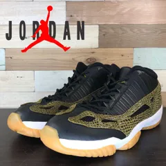 美品 箱あり NIKE AIR JORDAN 11 ナイキ エア ジョーダン 11 レトロ ローカット ブラック スネイク 27.5cm U06077 306008-013