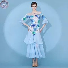 新品 未使用 社交ダンス練習にオススメ！ダンスパーティーにも最適！スタンダードドレス