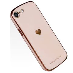 tpu キャラクター レンズ保護 ソフト メッキ加工 ストラップホール付き かわいい 耐衝撃 兼用 第2/3世代 軽量 ケース iPhone8 iPhone8 カバー SE / (iPhone / SE2/7/8/SE3 7 ピンク) JOOBOY