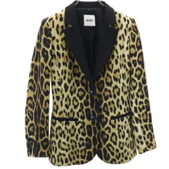 モスキーノ チープアンドシック レオパード柄 テーラードジャケット USA 6 ベージュ系×ブラック MOSCHINO CHEAP AND CHIC レディース 古着 【240208】のサムネイル