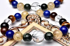 ヒマラヤ大玉水晶でベストコンビネーション「Strongest」最強メンズブレス 無着色ラピスラズリ使用 当店オリジナルブレス 天然石パワーストーン パワーストーン 天然石 _A786