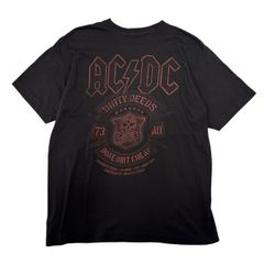 Lサイズ USA古着 Liquid Blue リキッドブルー AC/DC ACDC ロゴ Tシャツ バンド ロック 黒 ブラック