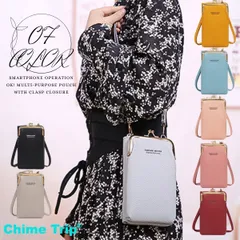 ポシェット スマホケース スマホショルダー ミニショルダー 財布 レディース 韓国ファッション マルチポーチ がま口 クリア窓 お財布ポシェット