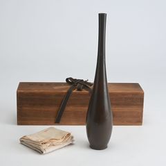 秦蔵六 塗金銅 瑞鳥 白鳥型皿 木箱付き - メルカリ
