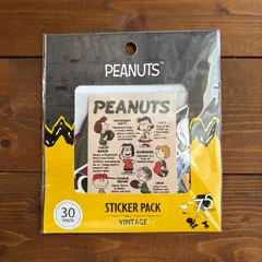 【韓国限定】PEANUTS ステッカー ヴィンテージ 30枚 75周年記念デザイン スヌーピー