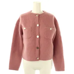 スナイデル SNIDEL 24AW フォックスファーニットジャケット カーディガン F ピンク /NR ■OS