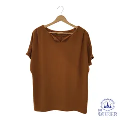 ☆美品☆ a.v.v アーヴェヴェ トップス カットソー シンプル 半袖 レディース ブラウン 1 901-13960 送料無料 古着