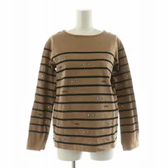 ミュベール muveil ミッフィーコラボボーダーロンT beige×black Tシャツ 長袖 プルオーバー ビーズ 36 ブラウン MA213UTS002 /NQのサムネイル
