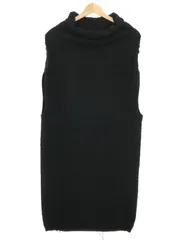 Maison Martin Margiela 1 メゾン マルタン マルジェラ 1 10AW 編み込みデザインハイネックノースリーブワンピース ブラック Mのサムネイル