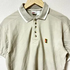 (^w^)b NIKE ナイキ ゴルフ GOLF 半袖ポロシャツ 80s 90s ヴィンテージ ワンポイント 刺繍 シンプル 無地 カジュアル 紳士 アウトドア デイリー タウンユース スポーツMIX ベージュ メンズ
