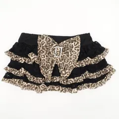 レオパード柄 キュロットスカート Fサイズ ヒョウ柄 ミニスカートスカパン y2k  平成ギャル