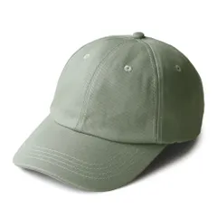 キャップ レディース 深め uv おしゃれ メンズ 夏用 ブランド キッズ 帽子 無地 春夏 接触冷感  涼しい uvカット シンプル コットン メッシュ 大きめ 深め スモーキーグリーン cp-01-BIG-SGR