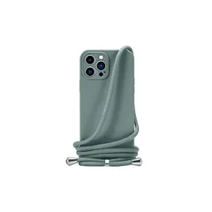 Handodo Apple iPhone 14 Pro 用 ケース iPhone 14 Pro カバー ネック ショルダー ストラップ付き スマホ シリコン カバー 紐付き 斜めがけ 織りストラップ付き 調節可能なショルダー クロスボディ ネックレス 保護 1