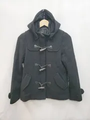 ◇ ◎ URBAN RESEARCH ROSSO ロッソ ジップアップ ウール混 長袖 ダッフルコート サイズF ブラック レディース P  【1405090016648】のサムネイル