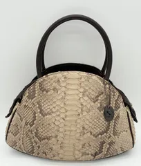 JRA認定 パイソン ハンドバッグ｜本蛇革 エキゾチックレザー