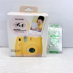 ◆FUJIFILM フジフィルム instax mini8+ インスタントカメラチェキ Honey +フィルム1パック 付き 美品◆