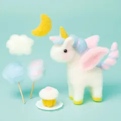 ユニコーン 手作りキット フェルトマスコット フェルト手芸 一角獣のサムネイル