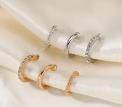 イヤーカフ 3点セット ゴールド