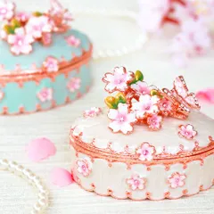 EX535 花衣 サクラ 桜 さくら 誕生日プレゼント 女性 クリスマス 置物 キッズ 子供 ジュエリー収納 アクセサリーケース 東京銀座PICALS ピィアース 東京銀座ピカルス mer12