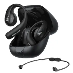 Anker Soundcore AeroFit Pro（Bluetooth 5.3）【オープンイヤー型ワイヤレスイヤホン / 3Dオーディオ / IP55防塵防水規格/ 最大46時間再生 / マルチポイント接続/PSE技術基準適合】ミッドナイトブラック