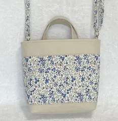 ハンドメイド　2WAYショルダーバック　小花