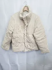 ◇ ⊇ NEUNA ヌナ コーデュロイ 長袖 中綿 ジャケット サイズS ベージュ系 レディース E  【1506250012583】