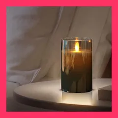 ★スタッフおすすめ！売れ筋★AnnTec LEDキャンドルライト ロウソク 本物の炎のようにゆらめく 暖色光 火を使わない ゆらゆら揺れる 安全 省エネ 専用リモコン付き 明るさ調整 LEDロウソク 電池式 LEDキャンドル（直径7.5cm