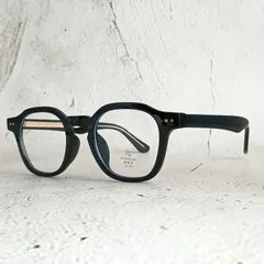 UV400 伊達メガネ メンズ レディース｜クラシックウェリントン型 セルフレーム｜黒縁×ダブルリベット｜対応 【Veluno】【DM9018BLK】