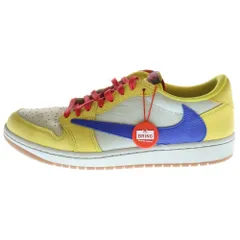 NIKE (ナイキ) ×TRAVIS SCOTT WMNS AIR JORDAN 1 RETRO LOW OG Canary DZ4137-700 トラヴィス スコット ウィメンズ エアジョーダン1 カナリー ローカットスニーカー US12/29cm