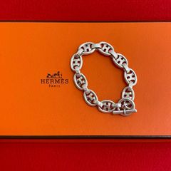 極 美品 希少品 HERMES エルメス ヴィンテージ H ロゴ ブレスレット