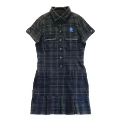 サイズ：M CALLAWAY キャロウェイ  半袖ワンピース チェック柄 グレー系 [240101297995] ゴルフウェア レディース ストスト