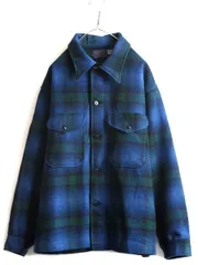 70s USA製 ペンドルトン チェック ウール CPO シャツジャケット XL