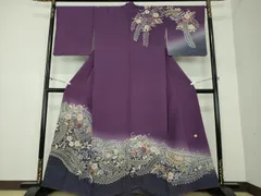 平和屋着物●訪問着　作家物　絞り　辻が花　暈し染め　正絹　逸品　DAAY1063ps