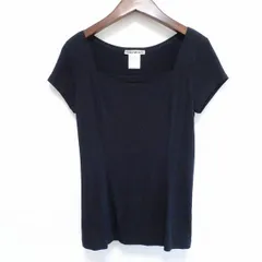 #spc イッセイミヤケ ISSEYMIYAKE カットソー 2 黒 半袖 Tシャツ スクエアネック レディース [724235]のサムネイル