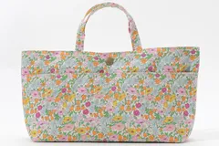 DDintex ディーディーインテックス FLORET LONDON バッグインバッグ03 ポピー・フォレスト マルチ 27×5×15cm [リバティプリント使用]