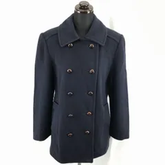 USA製★マッキントッシュ★ウールPコート【サイズ6/レディース-M/ネイビー系】くるみボタン/内ポケット/MACKINTOSH◆BC129W<sale>のサムネイル