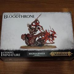 ウォーハンマー　エイジ・オヴ・シグマー　ブレイド・オヴ・コーン　レンドマスター：ヘラルド・オヴ・コーン・オン・ブラッド・スローネ　Rendmaster, Herald of Khorne on Blood Throne　【オンライン限定品直輸入】
