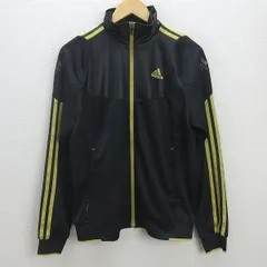 G■アディダス/adidas CLIMALITE ウォームアップジャケット/ジャージ X47706【M】黒/MENS/120【中古】