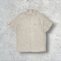 90s ヴィンテージ Christian Dior カネボウ製 半袖 リネン シャツ L