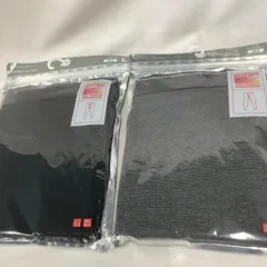 【未開封】ユニクロ　ヒートテックタイツ　メンズ　Lサイズ　ブラック・ダークグレー　2枚セット　D085