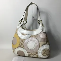 2507-27｜美品｜コーチ シグネチャー ショルダーバッグ マルチカラー