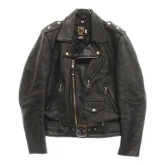 Schott 38ワンスター 現行タグブラックレザーライダースジャケット 2025年最新】復刻 ショット ワンスターの人気アイテム - メルカリ
