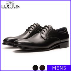 【新品】 革靴 ビジネスシューズ メンズ LUCIUS ルシウス 送料無料 ブラック 黒 ドレスシューズ フォーマル 父親 入学式 式典 男性 外羽根 ロングノーズ スーツ 靴 シューズ 25 25.5 26 26.5 27 27.5 LLT202-1-S
