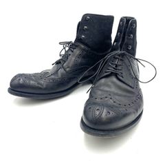 LOUIS VUITTON ルイヴィトン　ハラコ　レザー　シューズ　ブーツ　ウエスタン　ブラック　25.5cm