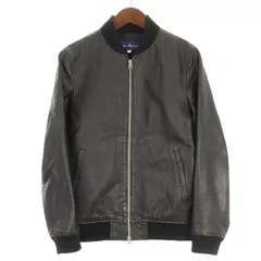 アーバンリサーチ URBAN RESEARCH レザー ジャケット ブルゾン ジップアップ ブラック 38