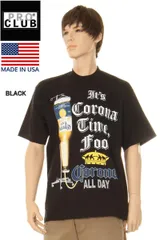 PRO CLUB MADEW IN USA LOS ANGELES LIMITED TEE CORONA BLACK #101 TEE SHIRTS 無地Ｔシャツ 半袖 プロ クラブ ヘビーウェイト クルーネック アメリカ製 ロサンゼルス 限定モデル 直輸入品